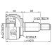 outer cv joint 22x52.4x25