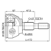 outer cv joint 28x55x27