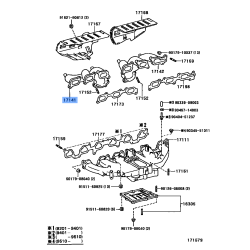 Genuine Toyota Land Cruiser Exhaust Manifold 17141-66020