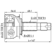 outer cv joint 22x51x25