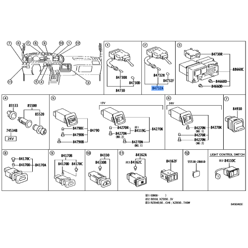 Heater Blower Switch
