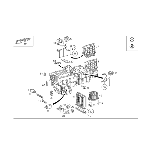 Heater Motor Db W163