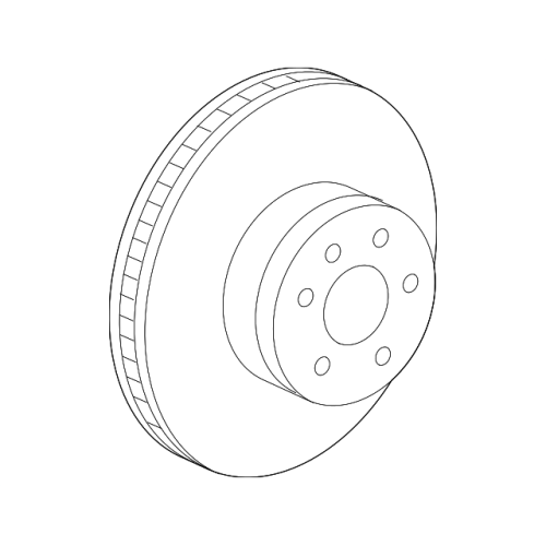 BMW 750i Dynamic Friction Front Left Disc Brake Rotor 34106894383