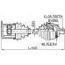 front cv axle shaft right 545x38