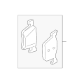 Brembo P06093N Front Ceramic Disc Brake Pads Set for BMW 330i (G20) 2019-2022 and X1 (F48) 2016-2021