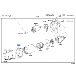 Toyota OEM FRAME ASSEMBLY, STARTER COMMUTATOR END 28130-31040