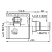 inner cv joint left 27x36x31