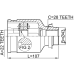 inner cv joint right 22x43x28