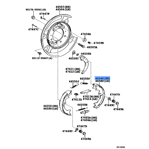 H/BRAKE SHOE