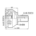outer cv joint 23x56x36