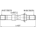 axle half shaft right 27x527x26