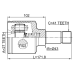 inner cv joint left 27x43x41