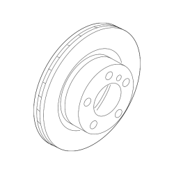 BMW Brake Disc, Ventilated (300 X 24 mm) - E82, E88, E90, E91, E92 (2006-2013)