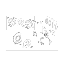 Brake Disc Rear Db W212,W219,W218
