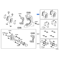 Fr Brake Pads Tyt Camry 06-18 -Lexus