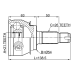 outer cv joint 21x54x26