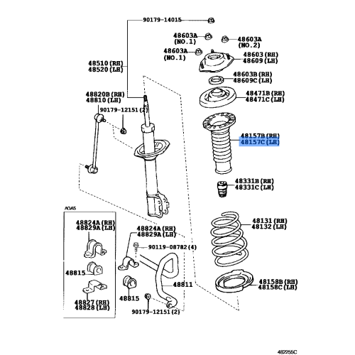 Insulator,Front Coil Spring,Upper Rh