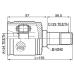 inner cv joint left 34x40x29