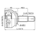 outer cv joint 35x51x25