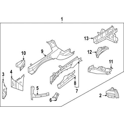 Member Assy-Side,Front Lh
