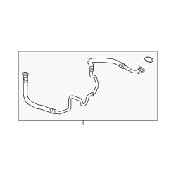 Engine Oil Cooler Hose Pipe Inlet - BMW 535i 640i