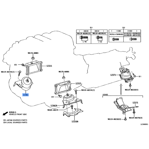 Insulator Engine Mtg