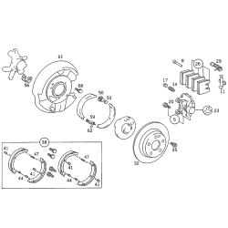 ATE Parking Brake Shoe Spreader 2014200589 Mercedes-Benz E320 E350 C300 C230
