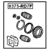 front brake caliper repair kit (set for one side)