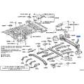 TOYOTA 58306-60080 Genuine Rear Floor Side Panel Sub-Assembly LH