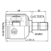 inner cv joint left 26x41x27