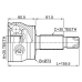 outer cv joint 25x73x30