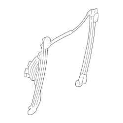Front Left Door Window Regulator (Without Motor) - BMW E46 3-Series