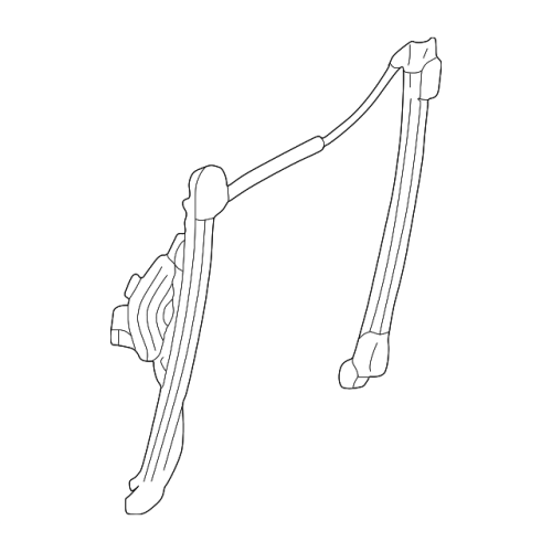 Window Regulator - BMW E46 Sedan/Wagon Front Right (Without Motor)