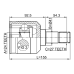 inner cv joint 24x41x27