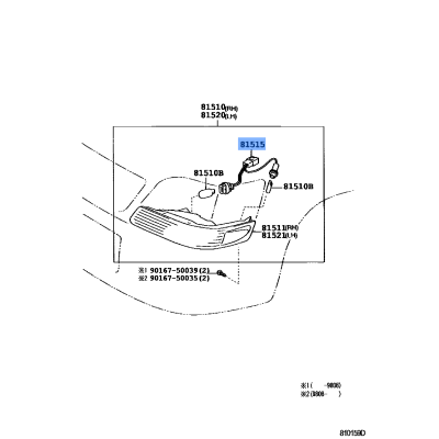 Holder Fr Signal Lamp
