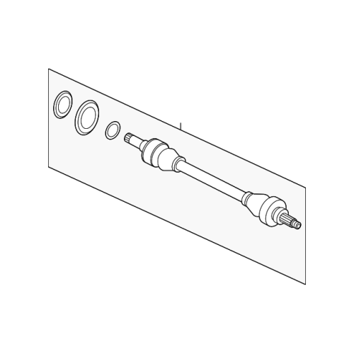 Rear Passenger Right CV Axle Shaft - BMW 535i (F10) 2011-2016