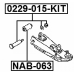 Repair kit, camber adjusting eccentric bolt