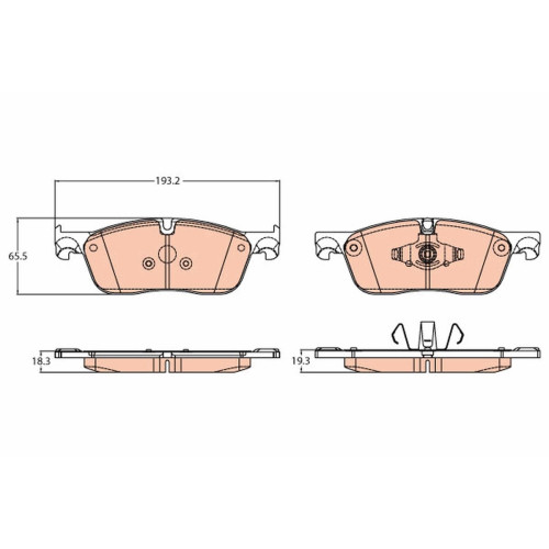 Brake Pad Set-Lr Evoque L538