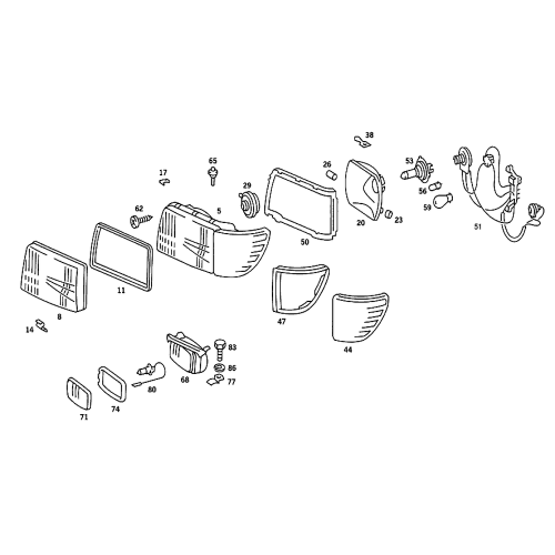 Seal Headlight Unit Vlrub