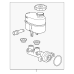 GENERAL MOTORS 86570064 Brake Master Cylinder