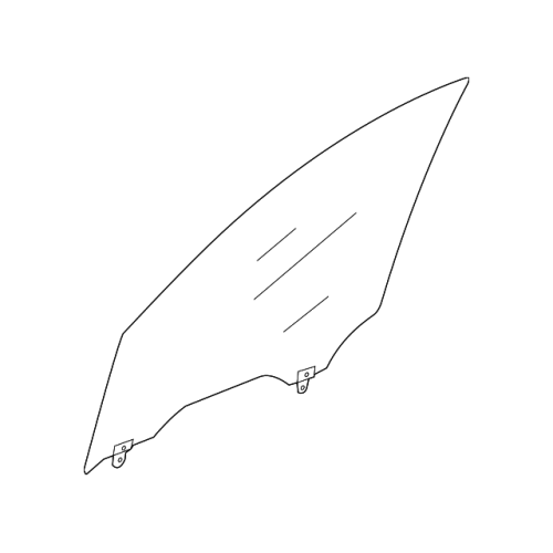 Glass Assy-Front Door Win