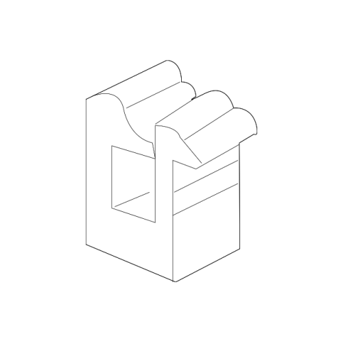 BMW E46 Sedan Trunk Lid Hood Stop Buffer 2pc 51248254063