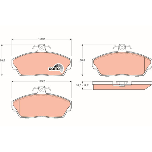 Pad Sub Set,Rr Calip
