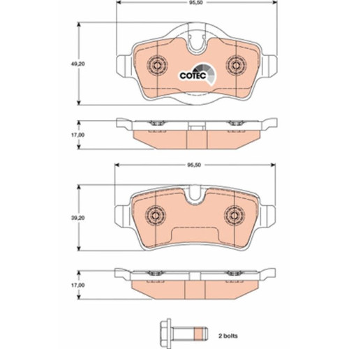 Brake Pad Set/Mini-Coop/R58