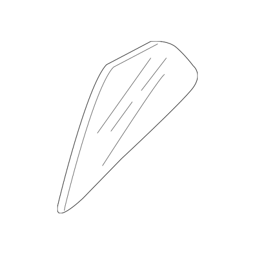 Glass-Rear Door Corner,Rh