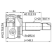 outer cv joint 22x52.6x25