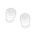 Bmw Air Spring Suspension Rear Left & Right 37126795013