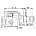 inner cv joint left 30x35x25