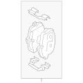 BMW 34216885187 Brake Pad Set, Rear Brake