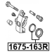 rear brake caliper repair kit (set for one side)